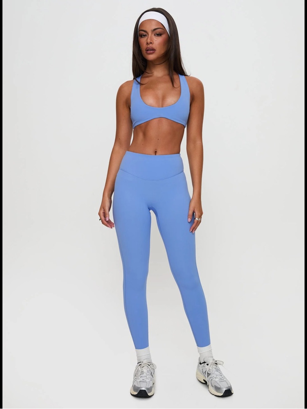 Princess Polly Light Blue Seamless High-Waist Leggings